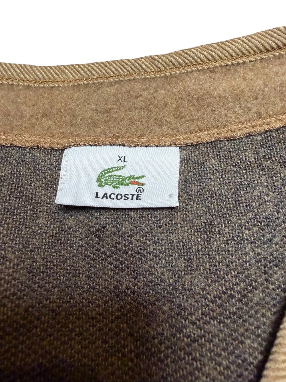 🐊✨ Vintage Lacoste Wool Blend Button Front Vest‎ XL ✨🐊